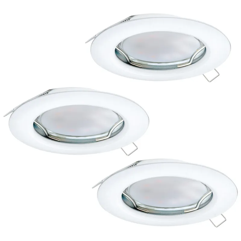 Set 3 Spoturi Incastrate Eglo Peneto 94235, Gu10 3X3W Ø78Mm