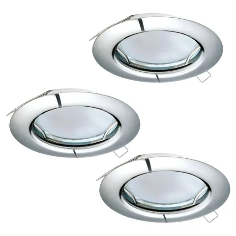 Set 3 Spoturi Incastrate Eglo Peneto 94236, Gu10 3X3W Ø78Mm
