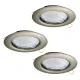 Set 3 Spoturi Incastrate Eglo Peneto 94237, Gu10 3X3W Ø78Mm