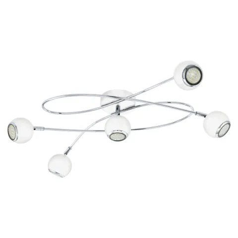 Plafoniera Eglo Locanda 94252, Gu10 5X3W, Otel, Crom, Alb
