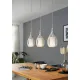 Suspensie Eglo Razoni 94388, E27 3X60W, Sticla Satinata, Otel, Alb