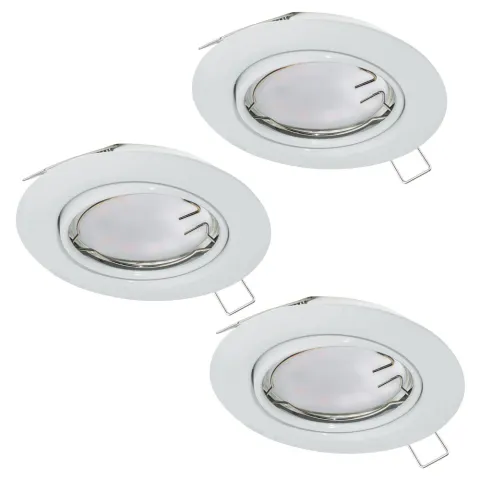 Set 3 Spoturi Incastrate Eglo Peneto 94406, Gu10 3X5W Ø87Mm