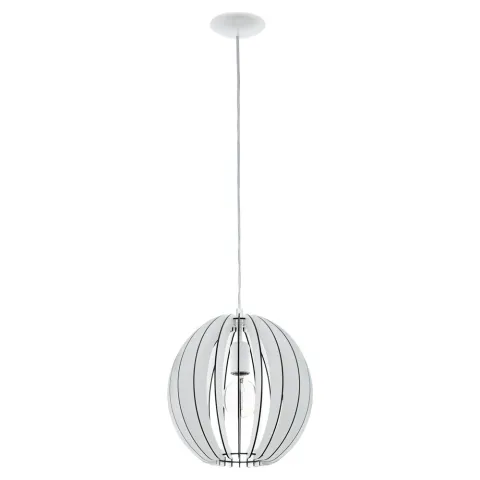 Pendul Eglo Cossano 94438, E27 1X60W Ø300Mm, Alb