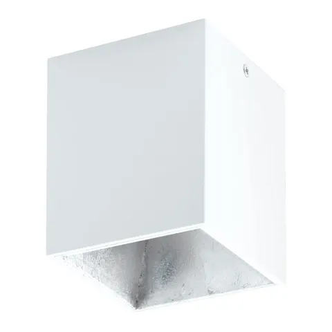 Plafoniera Eglo Polasso 94499, Led 1X3.3W 340Lm 3000K, Aluminiu, Plastic, Argintiu, Alb