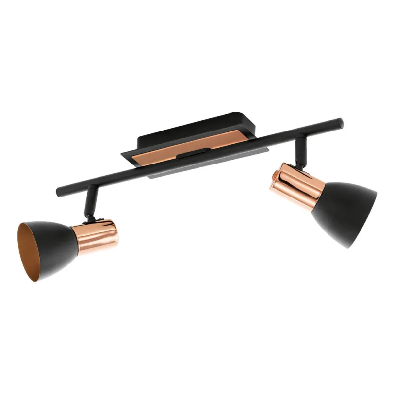 Plafoniera Eglo Barnham 94585, Gu10 2X3.3W, Otel, Negru, Cupru
