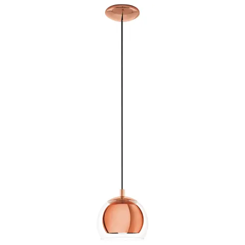 Pendul Eglo Rocamar 94589, E27 1X40W Ø190Mm, Transparent