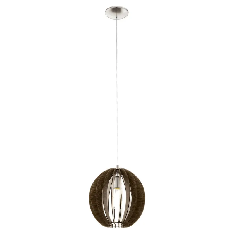 Pendul Eglo Cossano 94635, E27 1X60W Ø300Mm, Maro