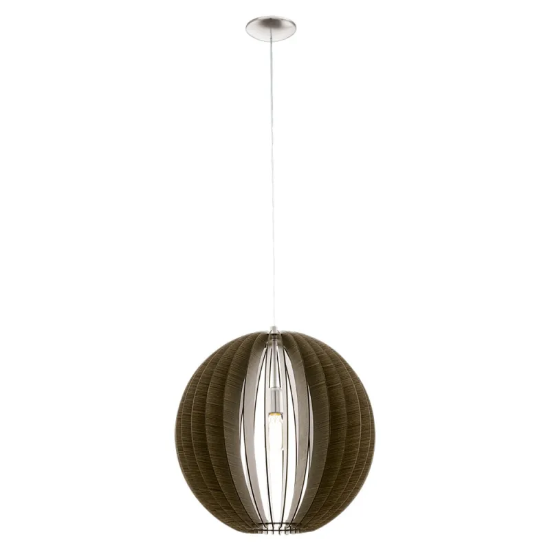 Pendul Eglo Cossano 94636, E27 1X60W Ø500Mm, Maro