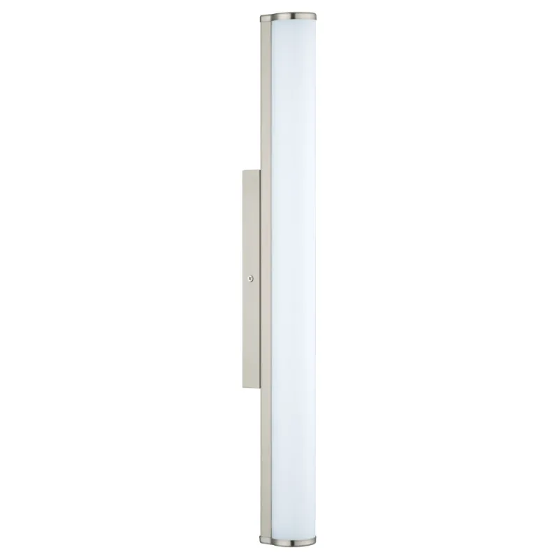 Aplica Baie Eglo Calnova 94716, Led 16W 1500Lm 4000K Ip44, Sticla Satinata, Nichel Mat