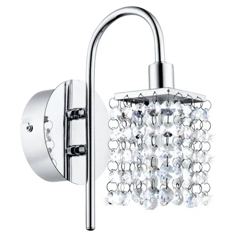 Aplica Baie Eglo Almonte 94879, G9 1X3W Ip44, Cristal, Transparent