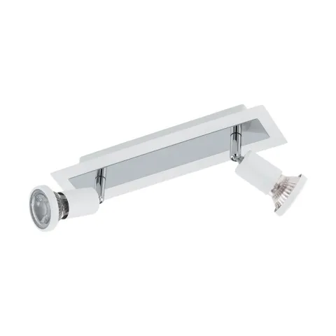 Plafoniera Eglo Sarria 94959, Gu10 2X5W, Otel, Crom, Alb