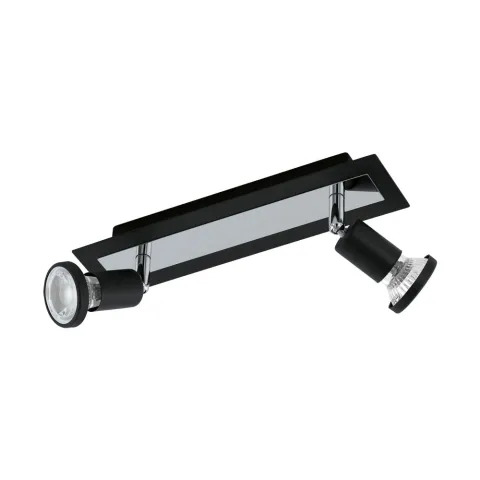 Plafoniera Eglo Sarria 94964, Gu10 2X5W, Otel, Negru, Crom