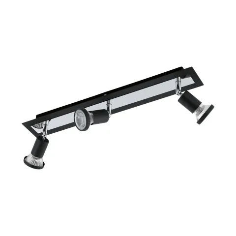 Plafoniera Eglo Sarria 94965, Gu10 3X5W, Otel, Negru, Crom