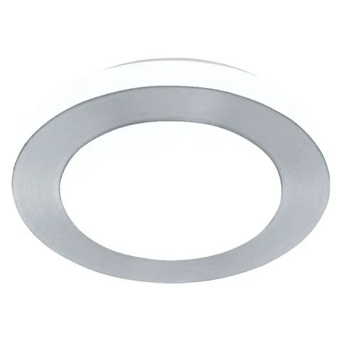 Plafoniera Baie Eglo Led Carpi 94967, Led 11W 950Lm 3000K Ip44 Ø300Mm, Aluminiu, Otel, Alb