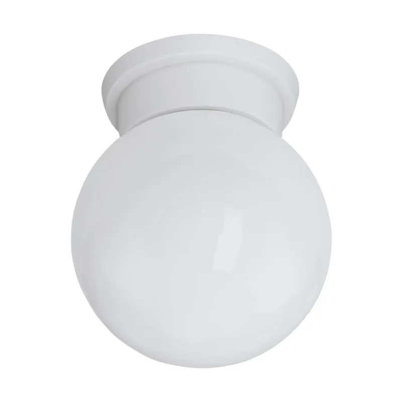 Plafoniera Eglo Durelo 94973, E27 1X28W Ø160Mm, Sticla, Alb