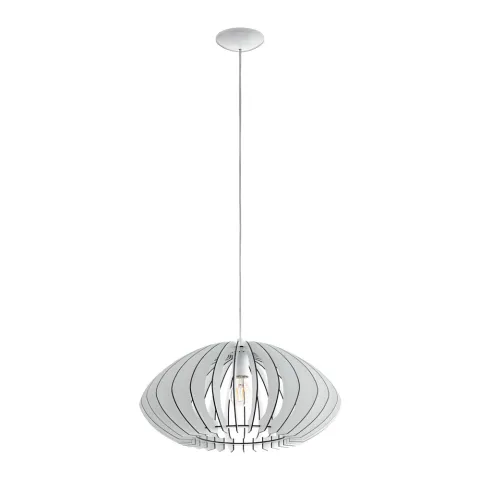 Pendul Eglo Cossano 2 95254, E27 1X60W Ø500Mm, Alb
