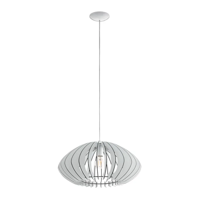 Pendul Eglo Cossano 2 95254, E27 1X60W Ø500Mm, Alb