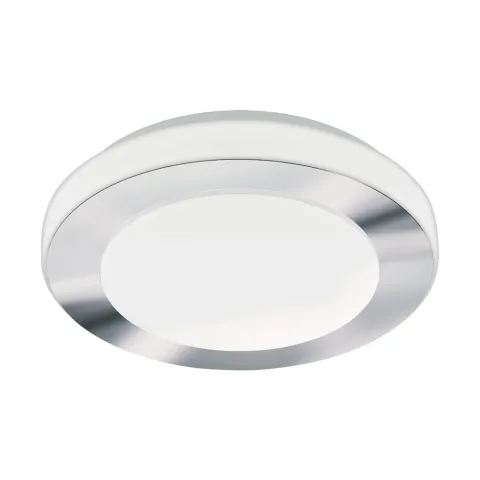 Plafoniera Baie Eglo Led Carpi 95282, Led 11W 950Lm 3000K Ip44 Ø300Mm, Otel, Alb