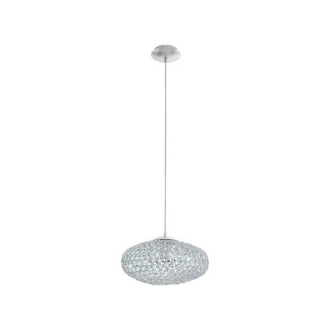 Pendul Cristal Eglo Clemente 95286, E27 1X60W Ø350Mm, Transparent