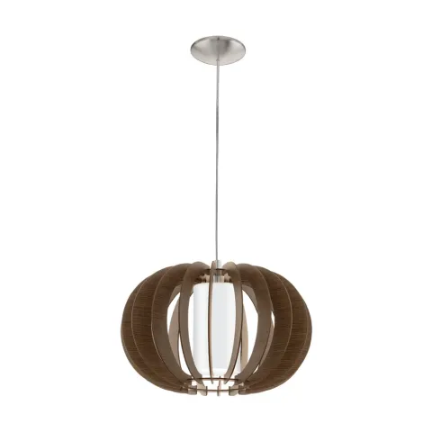 Pendul Eglo Stellato 3 95591, E27 1X60W Ø400Mm, Maro, Alb