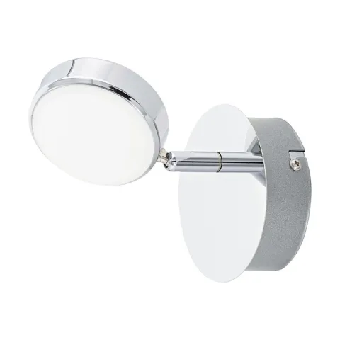Aplica Eglo Salto 95628, Led 1X5.4W 640Lm 3000K Ø110Mm, Otel, Satinat