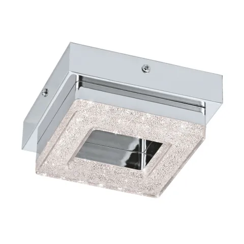Aplica Eglo Fradelo 95655, Led 1X4W 400Lm 3000K, Cristal, Crom, Transparent