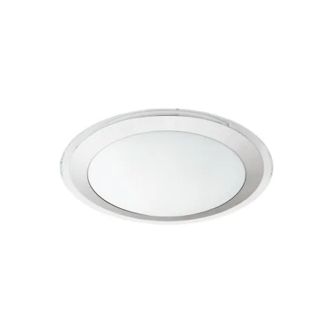 Plafoniera Eglo Competa 1 95677, Led 18W 2000Lm 3000K Ø335Mm, Otel, Transparent, Argintiu, Alb