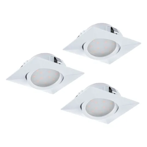 Set 3 Spoturi Incastrate Eglo Pineda 95844, Led 3X6W 1500Lm 3000K