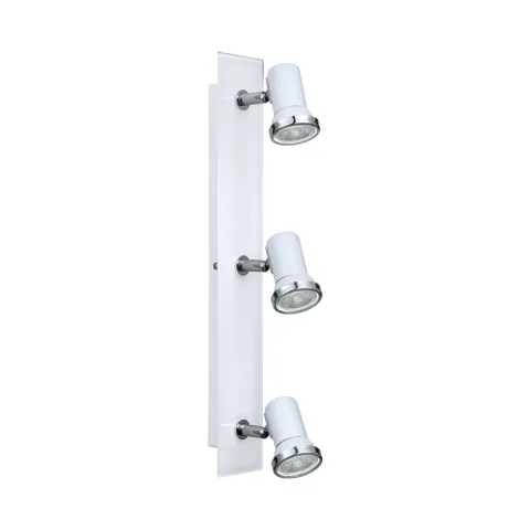 Aplica Baie Eglo Tamara 1 95994, Gu10 3X3.3W Ip44, Sticla, Otel, Alb, Crom