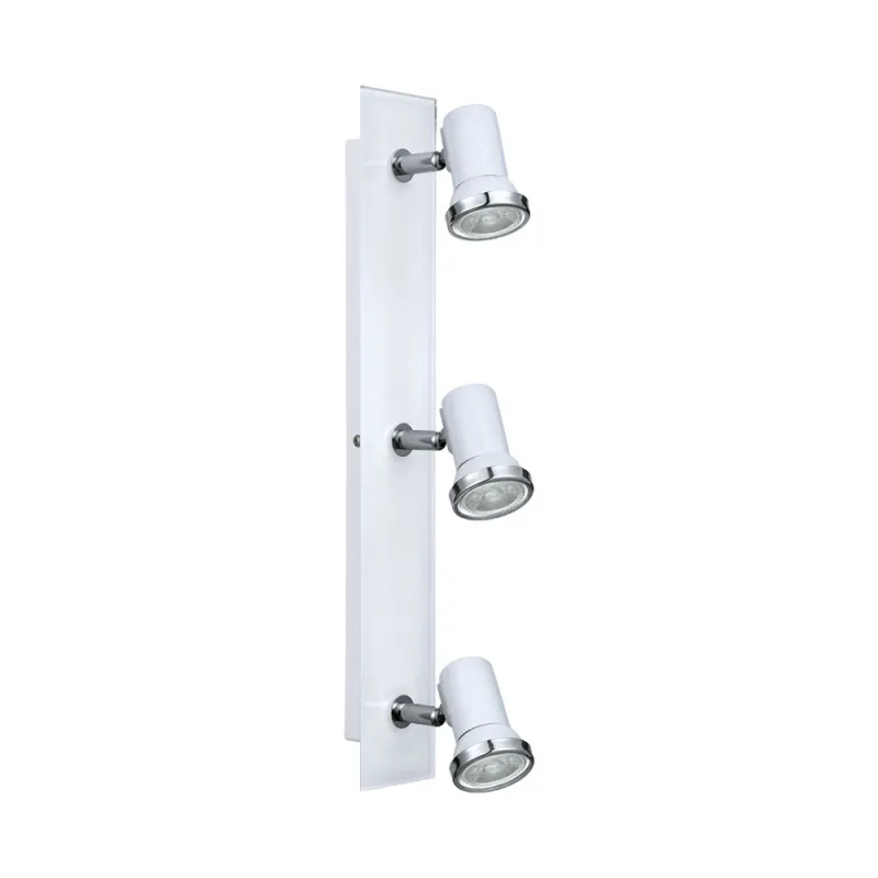 Aplica Baie Eglo Tamara 1 95994, Gu10 3X3.3W Ip44, Sticla, Otel, Alb, Crom