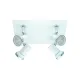 Plafoniera Baie Eglo Tamara 1 95995, Gu10 4X3.3W Ip44, Sticla, Otel, Alb, Crom