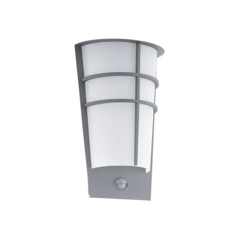 Aplica Exterior Eglo Breganzo 1 96017, Led 2X2.5W 360Lm 3000K Ip44, Otel Zincat, Alb