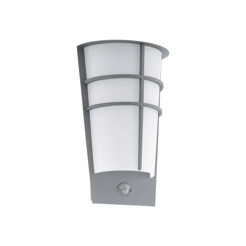 Aplica Exterior Eglo Breganzo 1 96017, Led 2X2.5W 360Lm 3000K Ip44, Otel Zincat, Alb