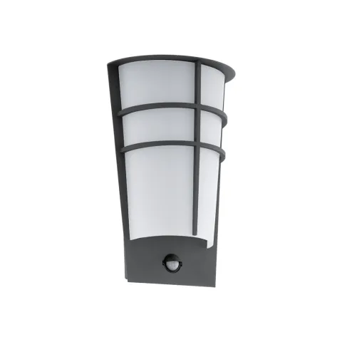 Aplica Exterior Eglo Breganzo 1 96018, Led 2X2.5W 360Lm 3000K Ip44, Otel Zincat, Alb