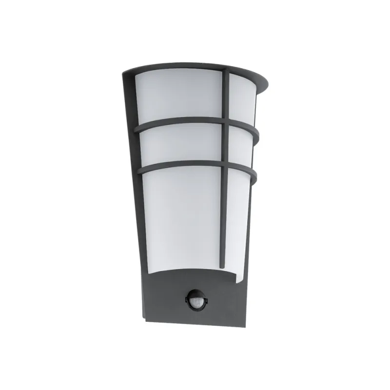 Aplica Exterior Eglo Breganzo 1 96018, Led 2X2.5W 360Lm 3000K Ip44, Otel Zincat, Alb