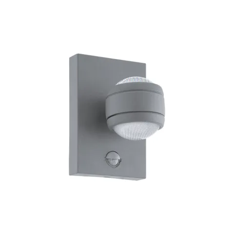 Aplica Exterior Eglo Sesimba 1 96019, Led 2X3.7W 560Lm 3000K Ip44, Otel Zincat, Transparent