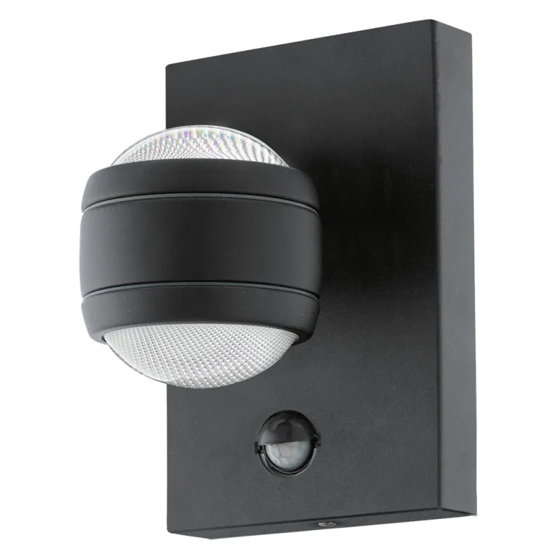 Aplica Exterior Eglo Sesimba 1 96021, Led 2X3.7W 560Lm 3000K Ip44, Otel Zincat, Transparent