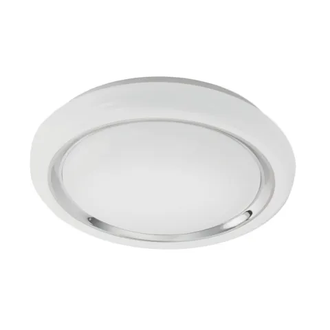 Plafoniera Eglo Capasso 96023, Led 23W 2500Lm 3000K Ø340Mm, Otel, Crom, Alb