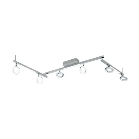 Plafoniera Eglo Cardillio 1 96183, Led;Led 6X3.2W;3X3.3W 3480Lm 3000K, Otel, Aluminiu, Satinat