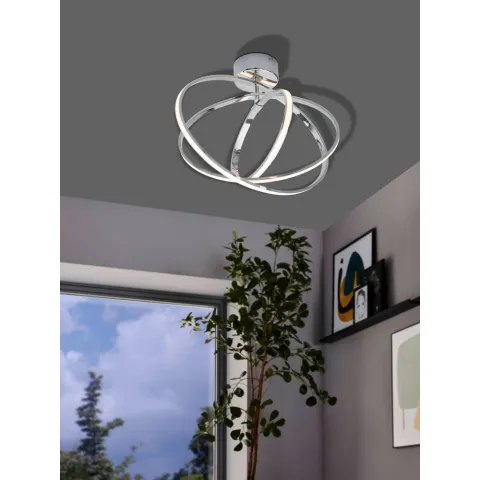Plafoniera Eglo Selvina 96306, Led;Led;Led 1X12W;1X14W;1X9W 3900Lm 3000K, Aluminiu, Alb