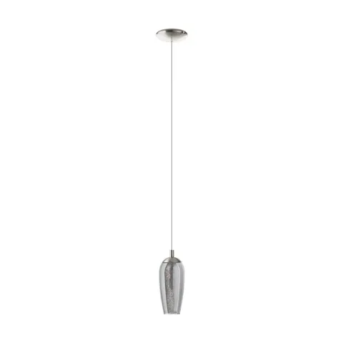 Pendul Eglo Farsala 96343, G9 1X3W Ø125Mm, Transparent, Negru Transparent