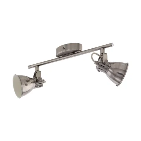 Plafoniera Eglo Seras 96553, Gu10 2X3.3W, Otel, Nichel Antichizat, Crem