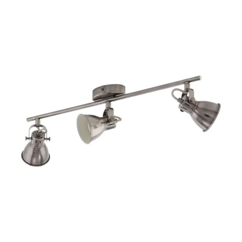 Plafoniera Eglo Seras 96554, Gu10 3X3.3W, Otel, Nichel Antichizat, Crem