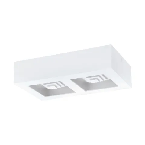Plafoniera Eglo Ferreros 96792, Led 2X6.3W 1680Lm 3000K, Otel, Alb