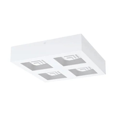 Plafoniera Eglo Ferreros 96794, Led 4X6.3W 3360Lm 3000K, Otel, Alb