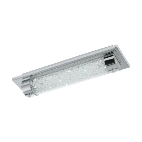 Plafoniera Baie Eglo Tolorico 97054, Led 8W 1100Lm 4000K Ip44, Cristal, Transparent