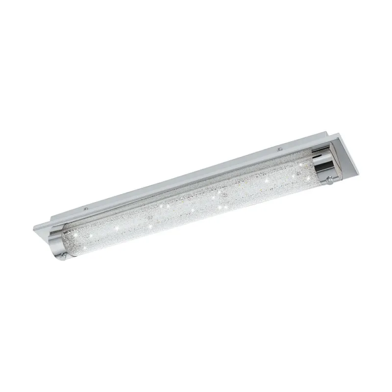 Plafoniera Baie Eglo Tolorico 97055, Led 19W 2500Lm 4000K Ip44, Cristal, Transparent