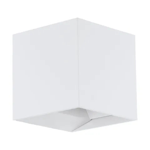 Aplica Exterior Eglo Calpino 97241, Led 2X3.3W 680Lm 3000K Ip54, Aluminiu Turnat, Alb