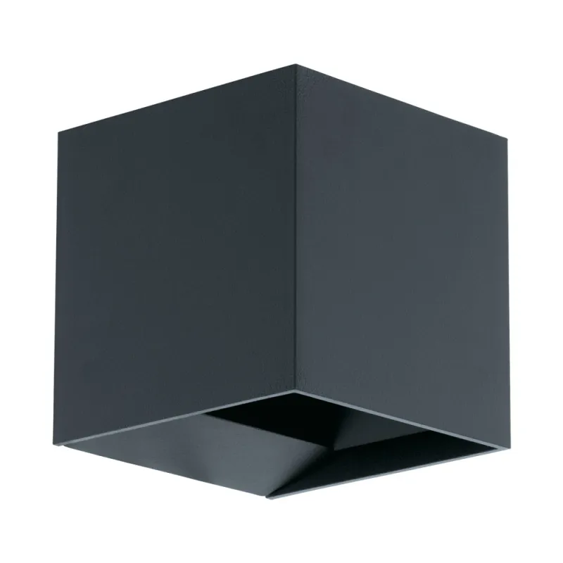 Aplica Exterior Eglo Calpino 97242, Led 2X3.3W 680Lm 3000K Ip54, Aluminiu Turnat, Antracit