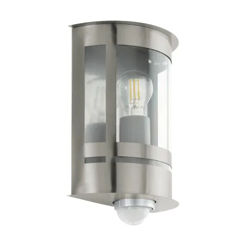 Aplica Exterior Eglo Tribano 97284, E27 1X60W Ip44, Otel Zincat, Transparent